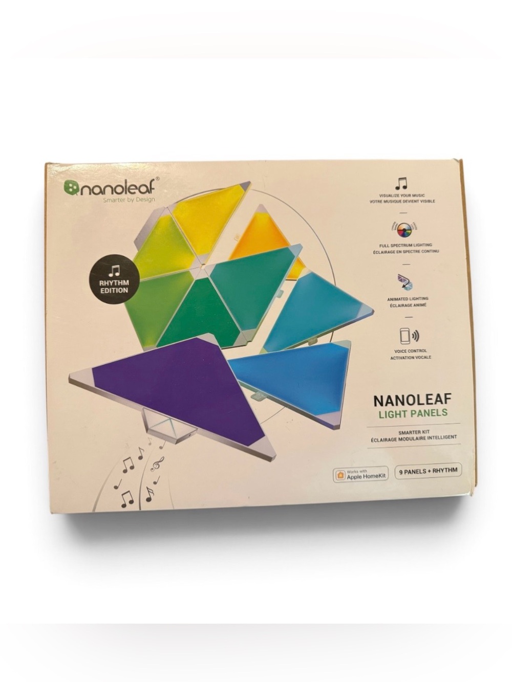 Nanoleaf Light Panels Rhythm Edition 9 Pack Smarter Kit Smart RGB